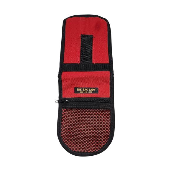 The Bag Lady New Travel Portable Red Cigar Case Humidor Holder 3 Tubes Cutter - Picture 2 of 6